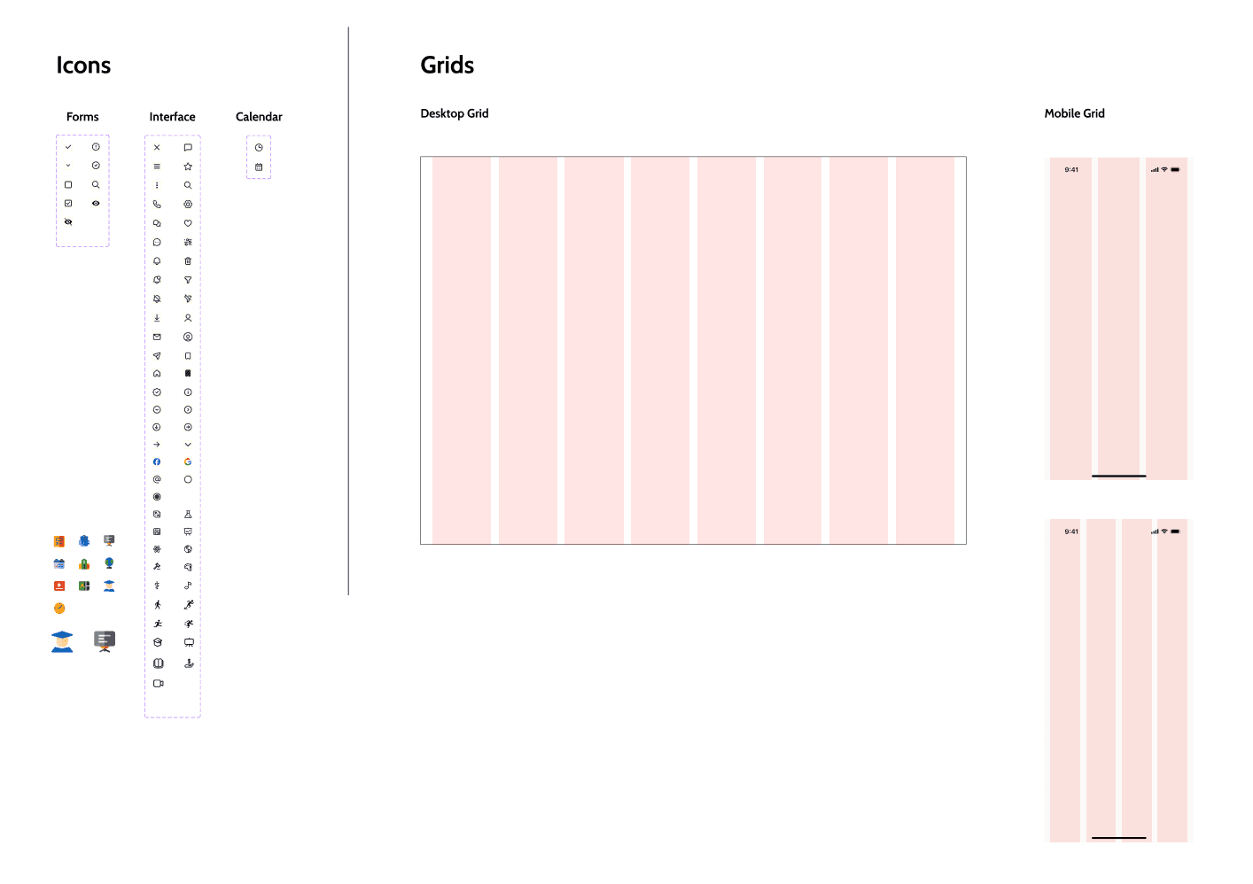 Icons and Grids