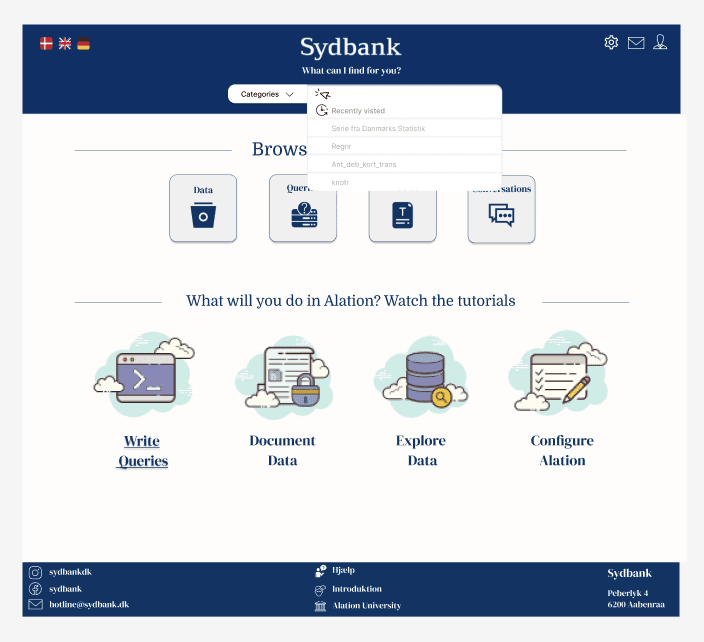 Block 01 · Initial Landing Page After